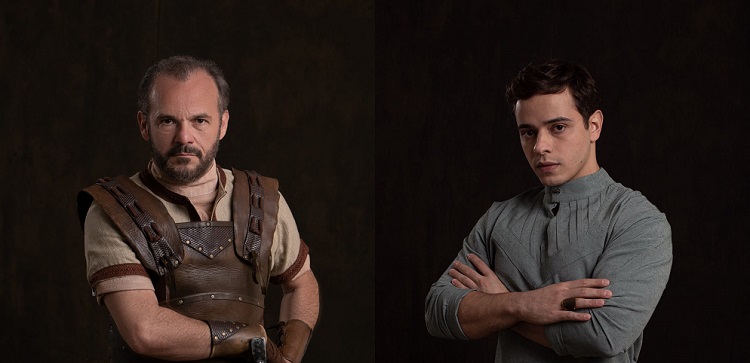 Dois atores de Taubaté juntos na série Reis da Record TV