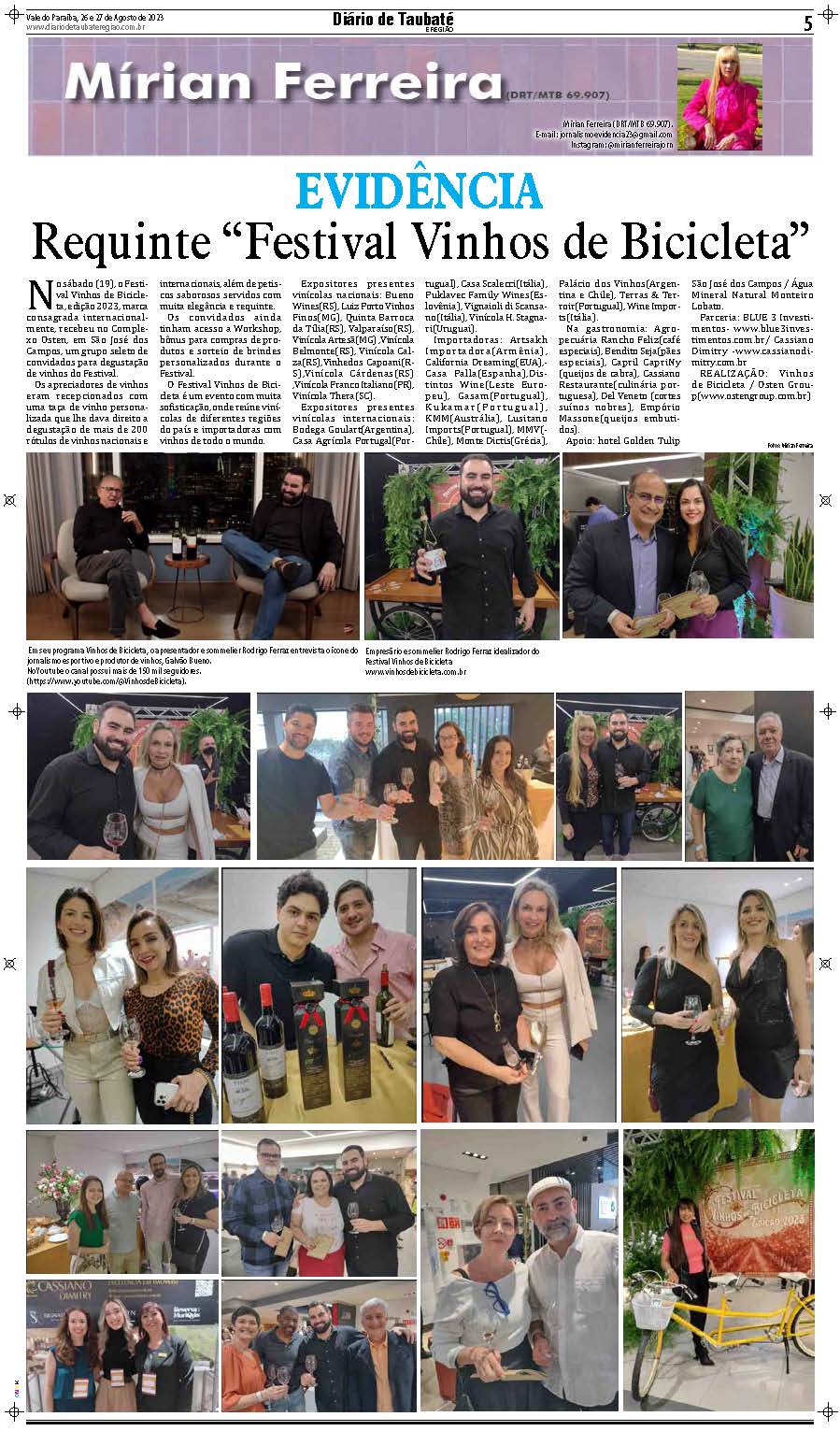 Evidência – Requinte “Festival Vinhos de Bicicleta”