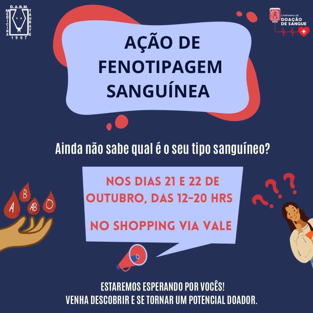 Alunos da Medicina Unitau realizam campanha de doação de sangue neste final de semana