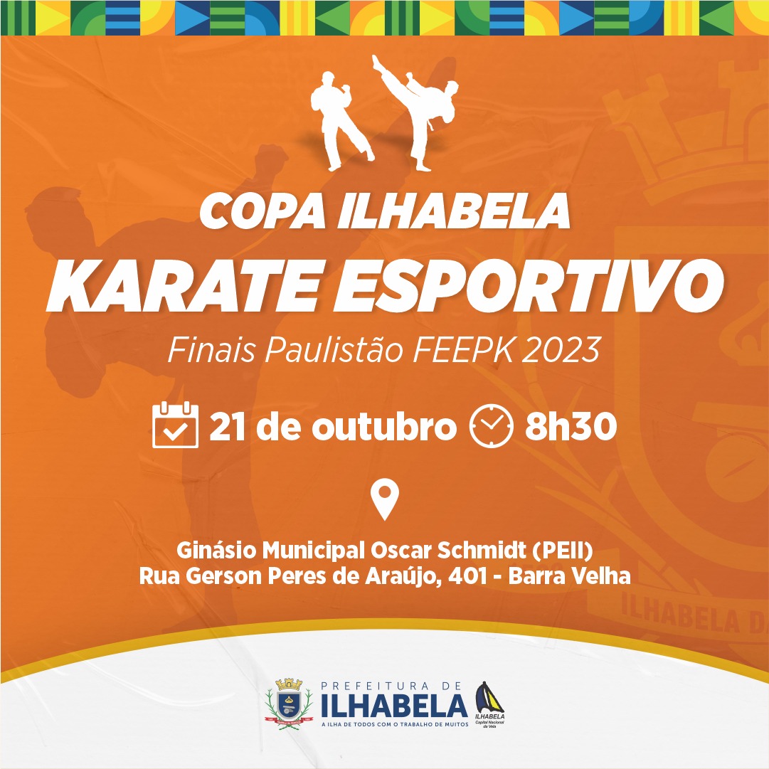 Ilhabela recebe “Copa Ilhabela de Karatê Esportivo – Final do Paulistão 2023”