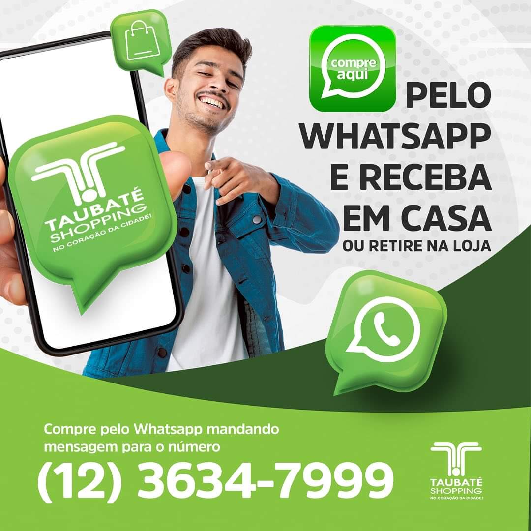 Taubaté Shopping inova ao lançar canal de vendas online via whatsapp com inteligência artificial e logística integrada