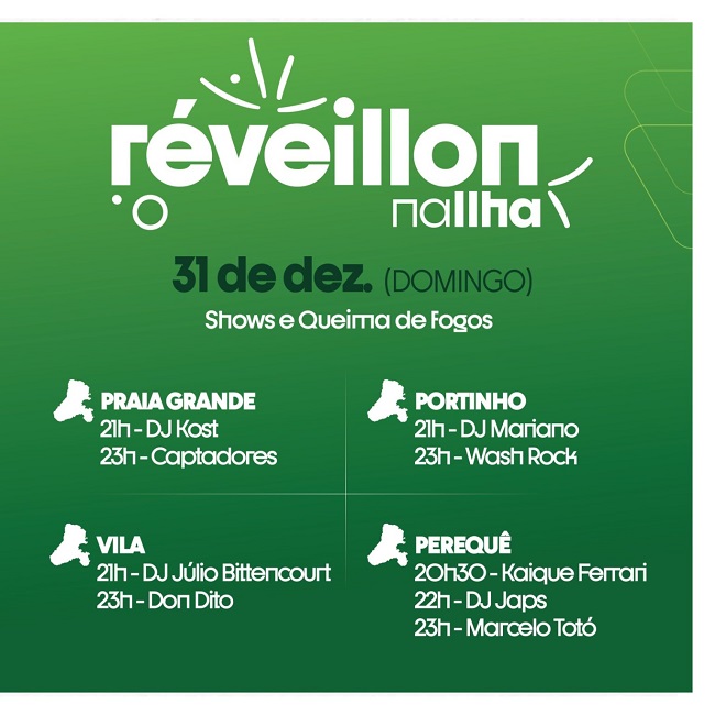 Ilhabela recebe 2024 com programação musical e fogos sem estampido