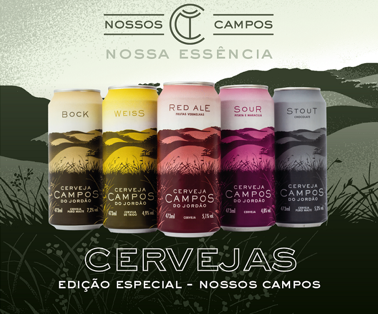Cerveja Campos do Jordão lança linha especial de latas em homenagem aos Campos de Altitude