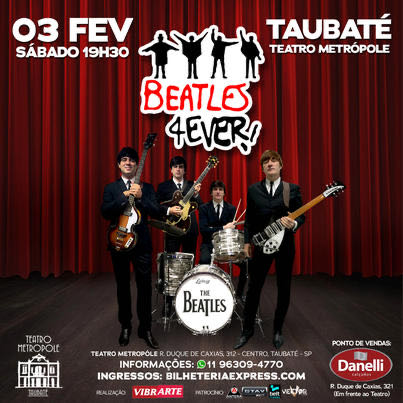 Beatles 4Ever se apresenta em Taubaté