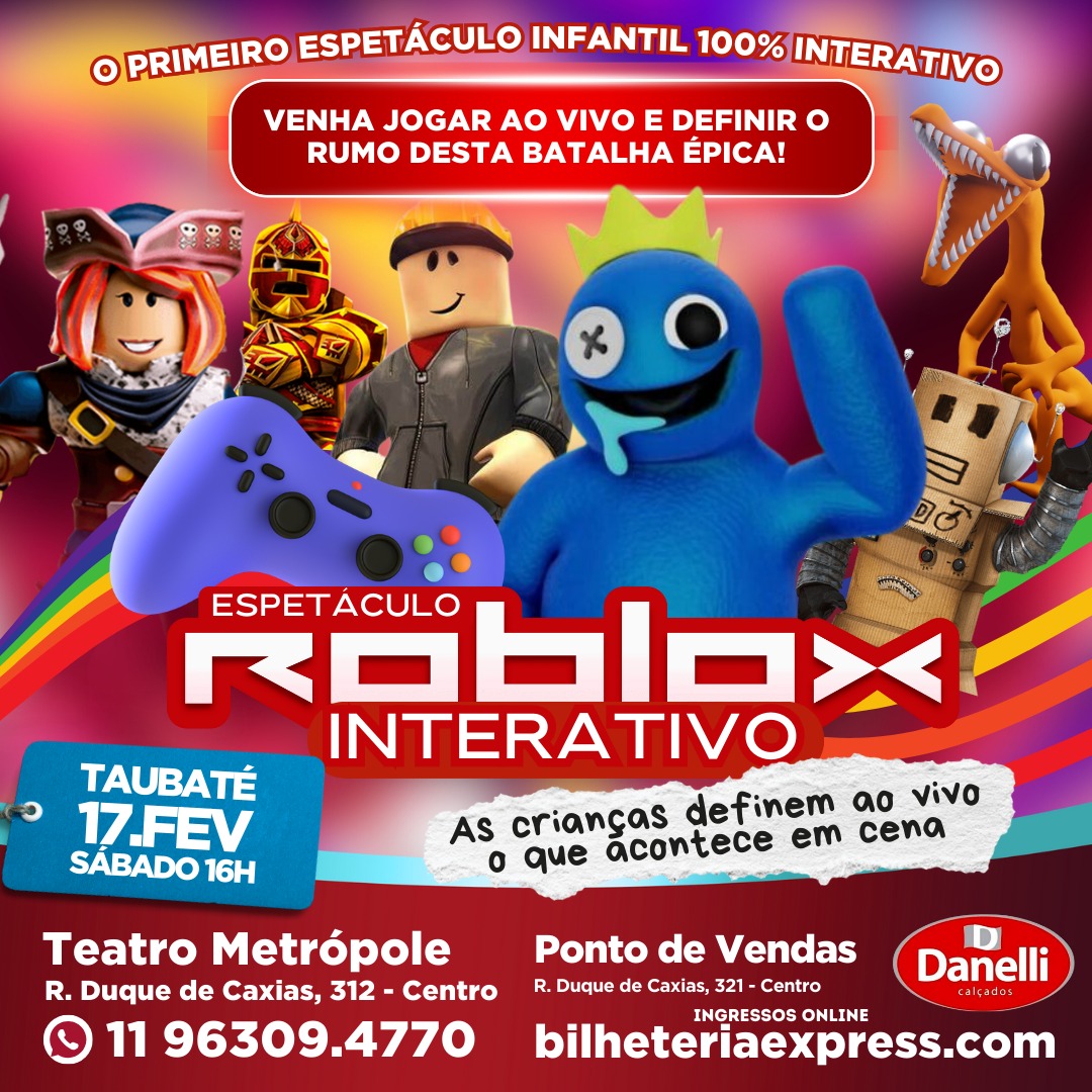Teatro Metrópole apresenta Roblox Interativo dia 17