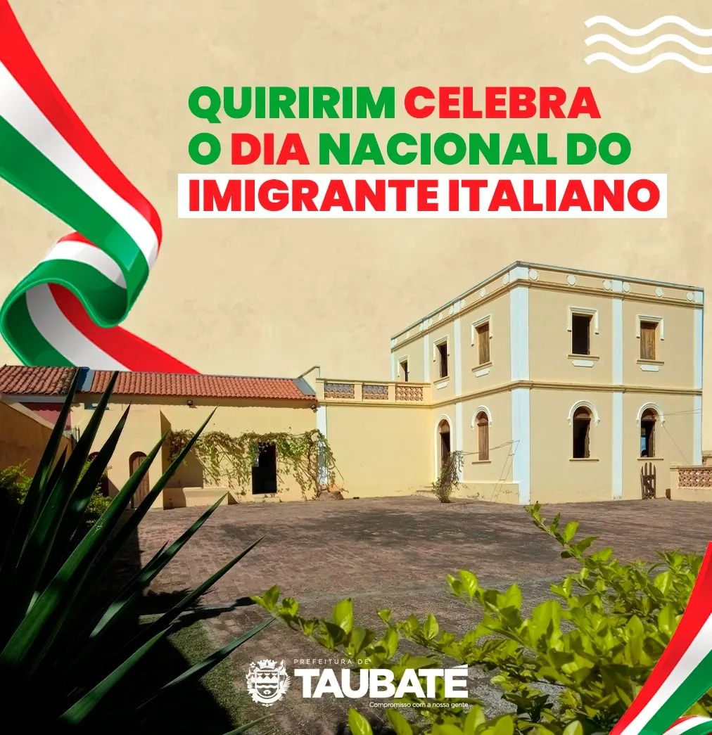 Quiririm celebra o Dia Nacional do Imigrante Italiano dia 25