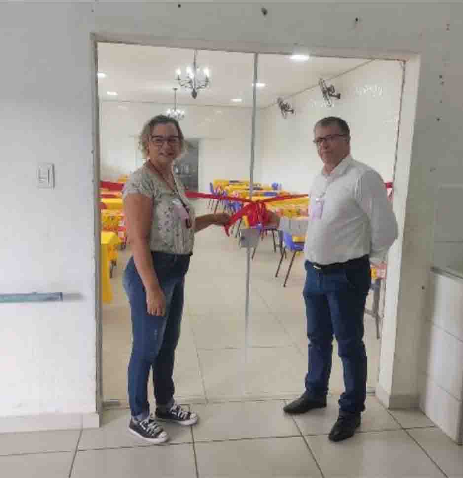 Refeitório da Casa São Francisco de Idosos é reformado com emenda do Vereador Serginho