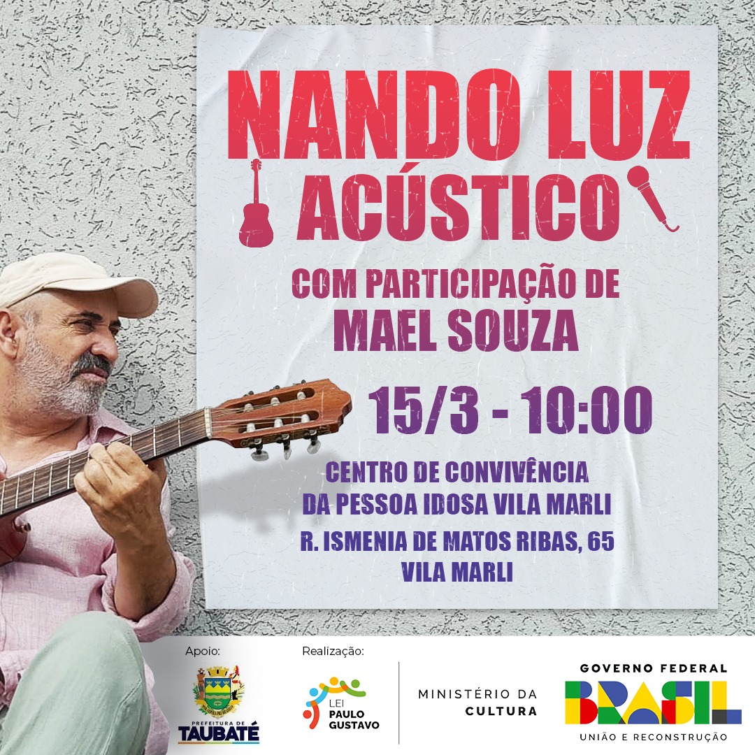 Nando Luz apresenta show Acústico