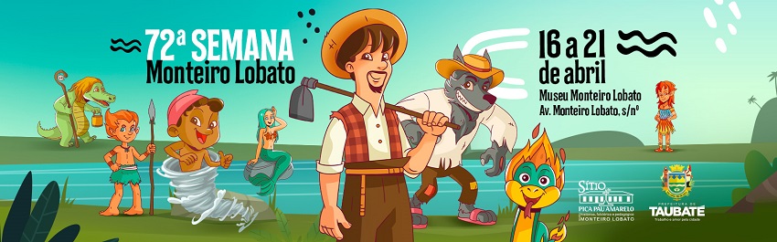 Prefeitura de Taubaté divulga programação da 72ª semana Monteiro Lobato