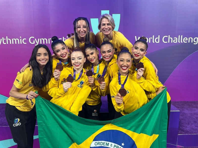 Sesc Taubaté traz neste sábado Seleção Brasileira de Ginástica Rítmica de Conjuntos, que irá disputar os Jogos Olímpicos de Paris 2024