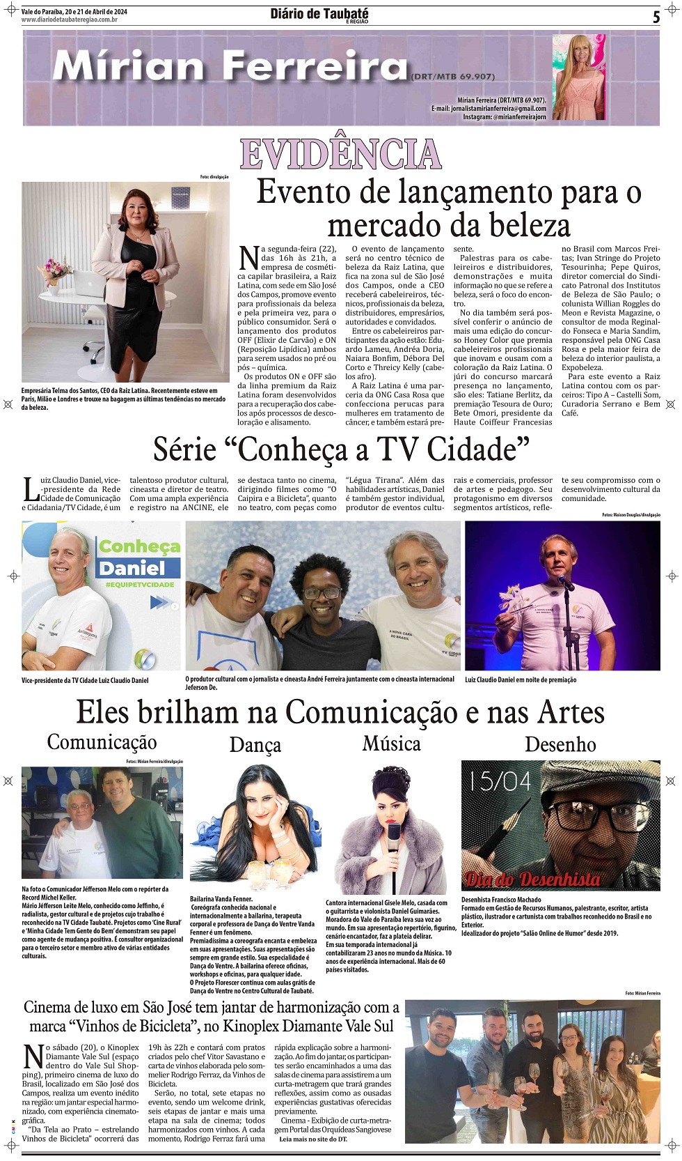 Evidência – Evento de lançamento para o mercado da beleza