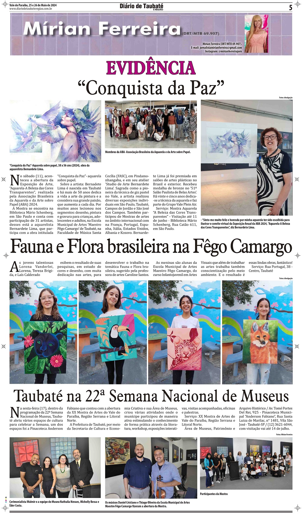 Evidência – “Conquista da Paz”