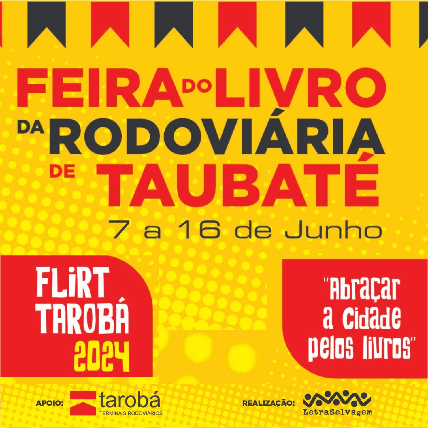 1ª FLIRT – Feira do Livro da Rodoviária de Taubaté acontece no mês de junho
