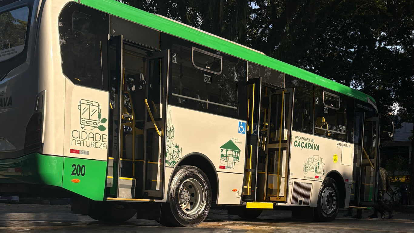 Novo ônibus 0km com Wi-Fi começa a circular nesta quarta em Caçapava