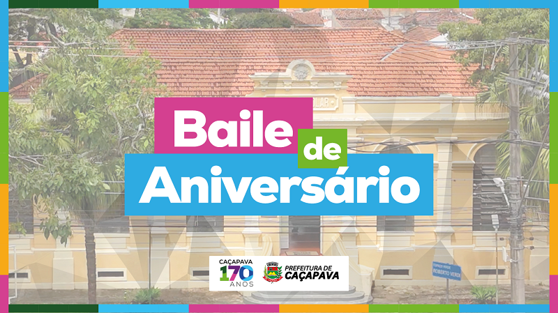 Caçapava celebra 170 anos com baile especial no Espaço Cultural Ruy Barbosa