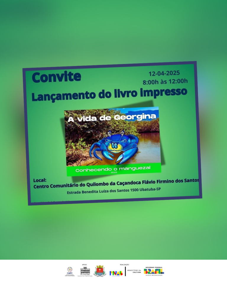 Livro sobre os guaiamuns e a preservação ambiental será lançado na Caçandoca