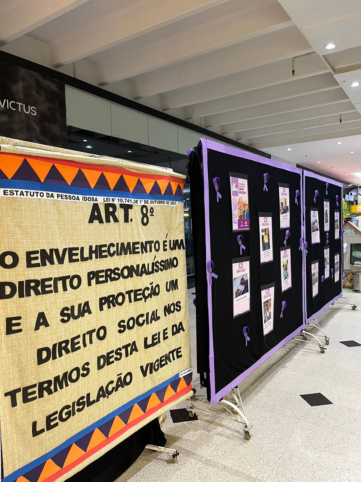 Taubaté Shopping recebe exposição sobre o envelhecimento