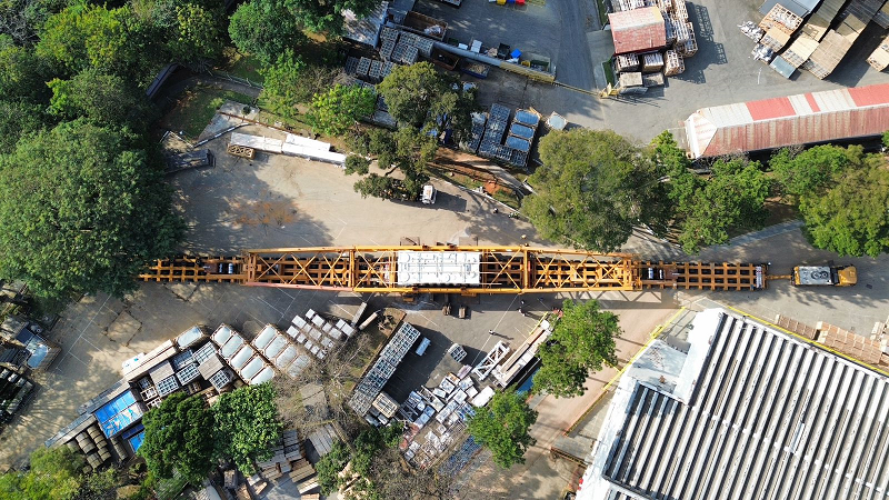 Carga especial de tamanho inédito trafegará pela Via Dutra nos próximos dias