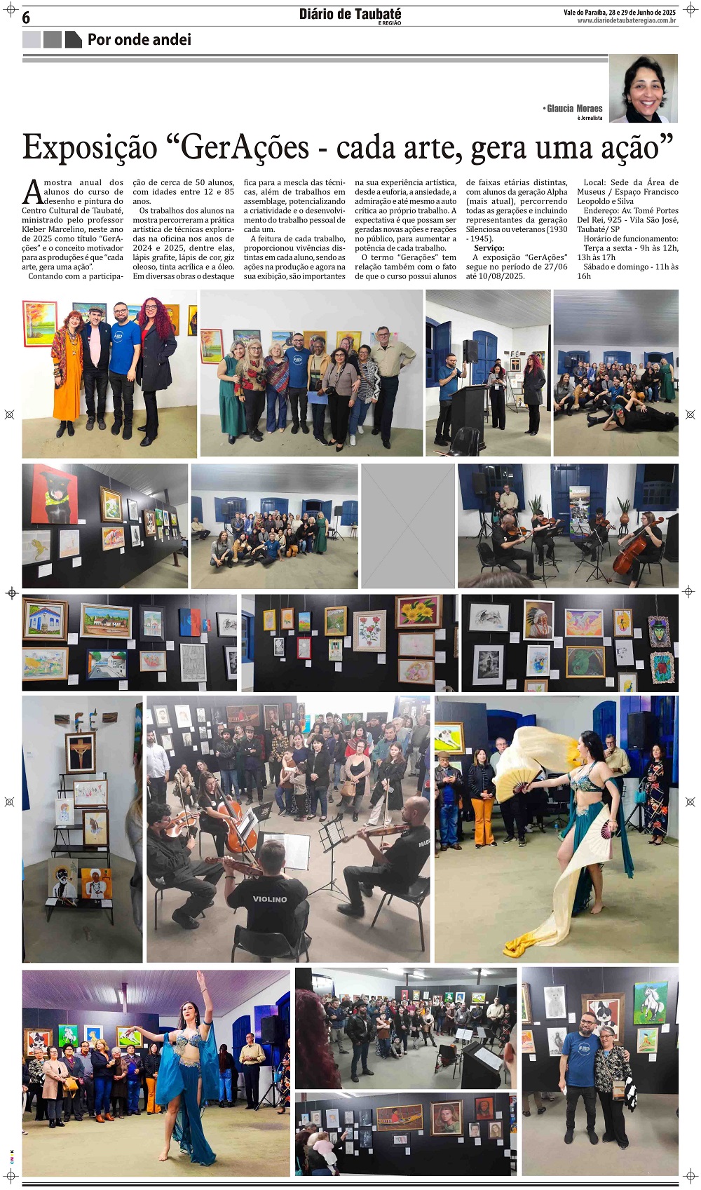 Por onde andei – Exposição “GerAções – cada arte, gera uma ação”