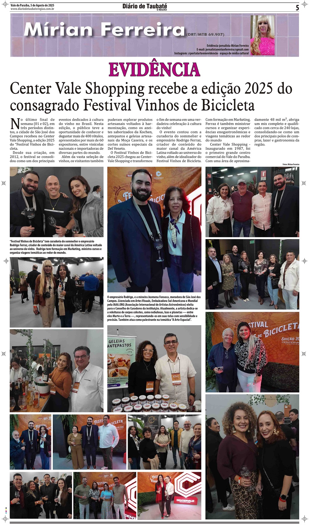 Evidência – Center Vale Shopping recebe a edição 2025 do consagrado Festival Vinhos de Bicicleta