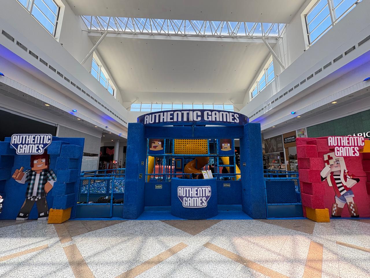 Parque Authentic Games, inspirado em jogos famosos, chega ao Shopping Pátio Pinda