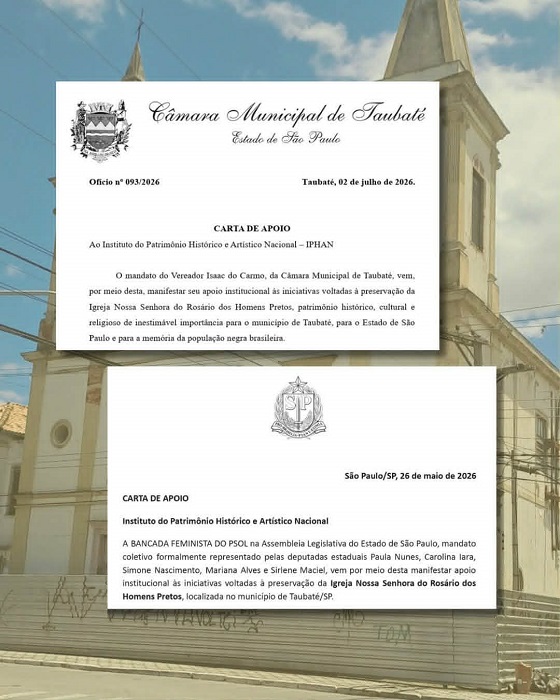Campanha pelo tombamento da Igreja do Rosário ganha mais um importante apoio institucional