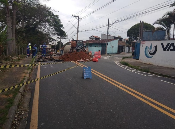 Trecho da Avenida Dom Pedro I terá interdição e desvios para execução de reparos na rede de esgoto