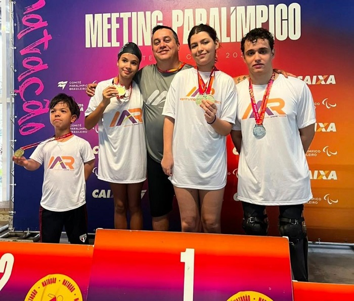 Equipe de Natação do Taubaté Paralímpico conquista 11 medalhas de ouro no Meeting de São Paulo