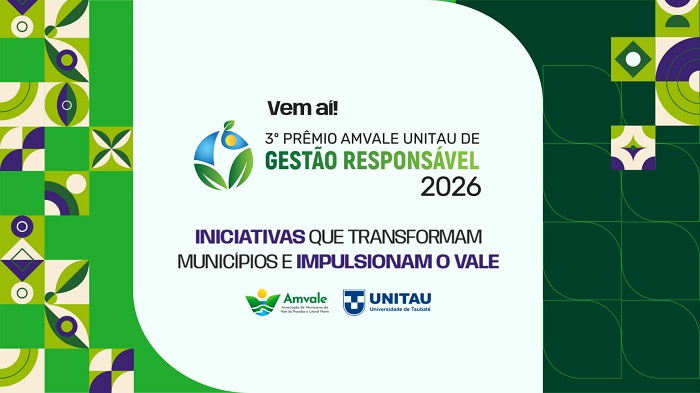 Gestão Pública Municipal – Vem aí o 3º Prêmio AMVALE UNITAU de Gestão Responsável 2026