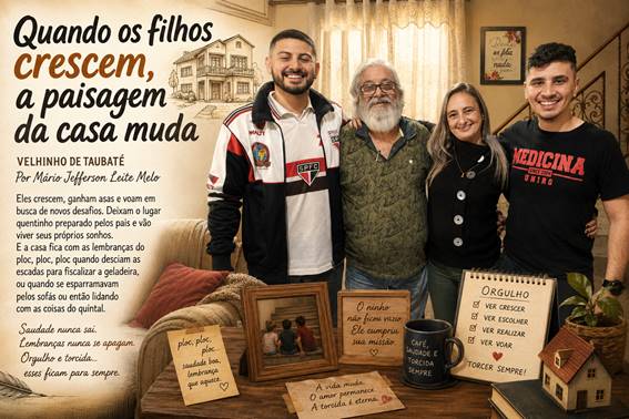 O Velhinho de Taubaté – Quando os filhos crescem, a paisagem da casa muda